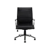 Offices to Go Faux Leather Executive Chair, Black (OTG11730B)