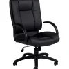 Offices To Go Luxhide Exec High-Back Chair, Bonded Leather, Black (OTG2700BL20)