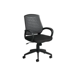 Offices To Go Mesh Back Fabric Manager Chair, Gray and Black (OTG10902B)