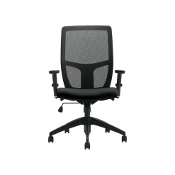 Offices To go Mesh Back Luxhide Task Chair, Black (OTG3191BL20)