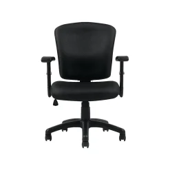 Offices To Go Multi-Function Fabric Task Chair, Black (OTG11850B)
