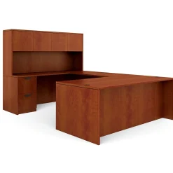 Offices to Go Superior Lam Bundle 2, American Dark Cherry Lam, 71"W x 108"L x 65.5"H / 29.5"H