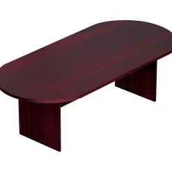 Offices To Go Superior Laminate 95"L Racetrack Conference Table, American Mahogany (SL9544RS-AML)