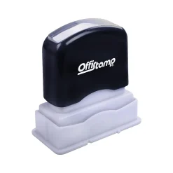 Offistamp Pre-Inked PAID Rectangle Stamp, Red Ink (034504)