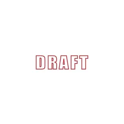 Offistamp® Pre-Inked Stamp, "Draft", Red Ink