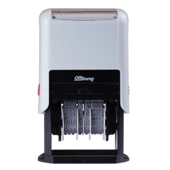 Offistamp Self-Inking Rectangle Date Stamp, Black Ink (034506)