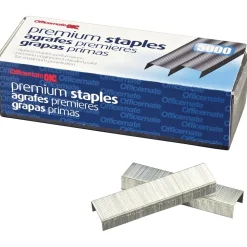 OIC® Premium Standard Staples, 1/4", 5,000/Box