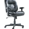 OIF Bonded Leather Task Chair, Black (OIFST4819)
