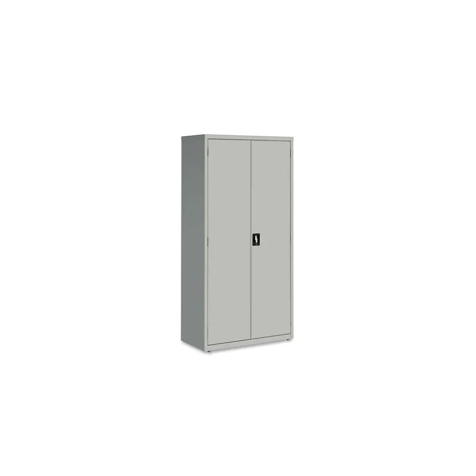 OIF 72"H Steel Storage Cabinet with 5 Shelves, Light Gray (CM7218LG)