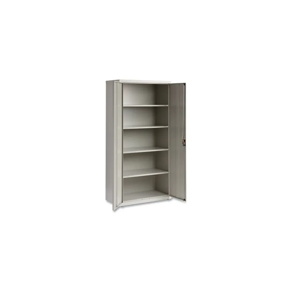 OIF 72"H Steel Storage Cabinet with 5 Shelves, Light Gray (CM7218LG)
