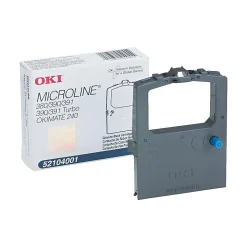 OKI Black Dot-Matrix Printer Ribbon (52104001)