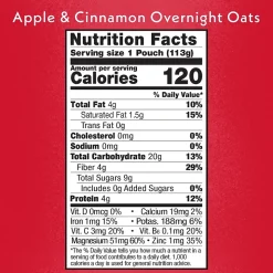Once Upon A Farm Apple Cinnamon Overnight Oats, 4 oz., 8/Box