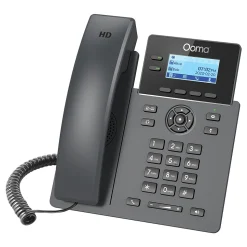 Ooma 2-Line VOIP Phone with Digital Answering, Black (OOMA2602W)