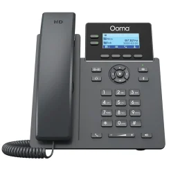 Ooma 2-Line VOIP Phone with Digital Answering, Black (OOMA2602W)