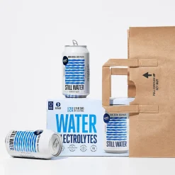 Open Water Still Canned Water with Electrolytes, 12oz, 12/Case (343-00002)
