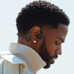 OPN Sound Mercato Bluetooth Open-Ear Neckband Headphones with Microphone, Black (DA3000BL)