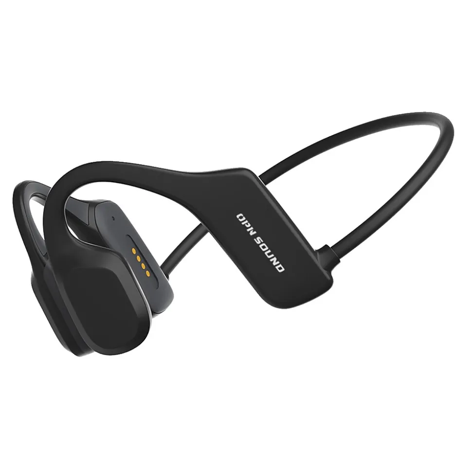 OPN Sound Mercato Bluetooth Open-Ear Neckband Headphones with Microphone, Black (DA3000BL)