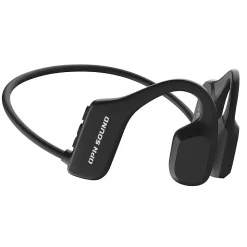 OPN Sound Mezzo Wireless Bluetooth Bone-Conduction Neckband Headphones with Microphone, Black (OS2000BK)