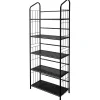Ore International® 5 Tier Metal Book Shelf, Black
