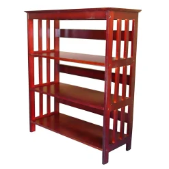 Ore International® Home Decorators Collection 3 Tier Rubberwood Bookcase, Cherry