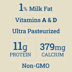 Organic Valley 1% Milk, 64 oz., 3/Pack (307-00349)