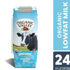 Organic Valley Aseptic Single Serve Milk, 8 Oz, 24/Pack (307-00381)