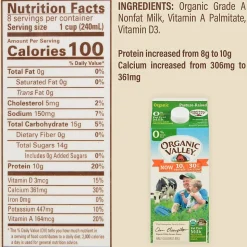 Organic Valley Skim Milk, 64 oz., 3/Pack (307-00350)