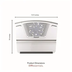 OTM Essentials 15.5" x 11.5" Aluminum Small Laptop Riser Stand, Gray (OB-A2B)