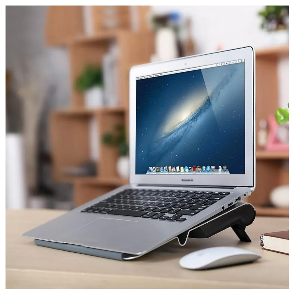 OTM Essentials 15.5" x 11.5" Aluminum Small Laptop Riser Stand, Gray (OB-A2B)