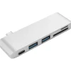 OTM Essentials Basics 3-Port USB-C Hub, White (OB-AIAN)