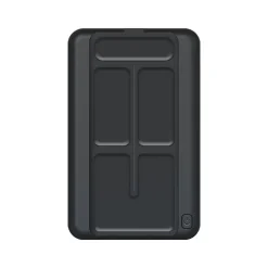 OTM Essentials Magnetic Wireless USB-A/USB-C Charger with Stand for Smartphones/Tablets, Black (OB-SMSPB2)