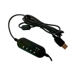 OTM Essentials Stereo Computer Headset, Over-the-Head, Black (OB-AOK)