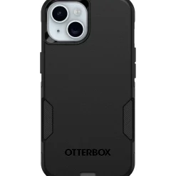 OtterBox Commuter MagSafe Rugged Case for iPhone 15/14/13, Shock Absorbing, Black (77-93483)