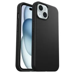 OtterBox Symmetry MagSafe Rugged Case for iPhone 15/14/13, Shock Absorbing, Black (77-92925)