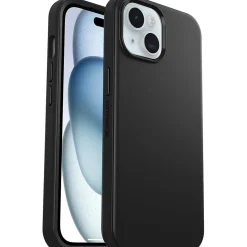 OtterBox Symmetry MagSafe Phone Case for iPhone 13/14/15, Shock Absorbing, Black (77-92639)