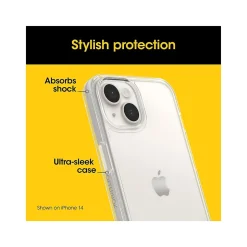 OtterBox Symmetry Series Phone Case for iPhone 15/14/13, Clear (77-92674)