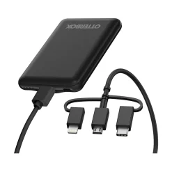 OtterBox USB-A Charging Kit for Most Smartphones, 5000mAh, Black (78-80638)