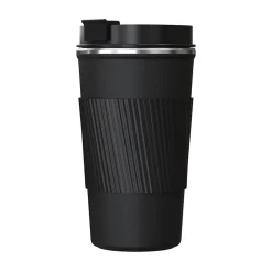 Outdoors Professional Stainless Steel Double-Walled Vacuum Insulated Coffee Cup, 17.2 oz., Black (OUTD9447)
