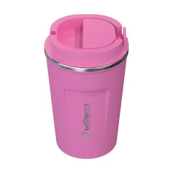 Outdoors Professional Stainless Steel Double-Walled Vacuum Insulated Coffee Cup, 12.8 oz., Pink (OUTD9430)