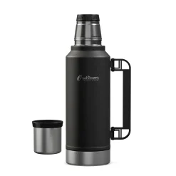 Outdoors Professional Stainless Steel Vacuum Insulated Termo Classic Water Bottle, 33 oz., Black (OUTD9355)