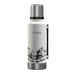 Outdoors Professional Stainless Steel Vacuum Insulated Termo Classic Water Bottle, 33 oz., White Mountains (OUTD9386)