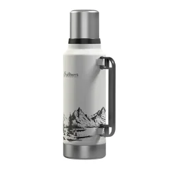 Outdoors Professional Stainless Steel Vacuum Insulated Termo Classic Water Bottle, 33 oz., White Mountains (OUTD9386)