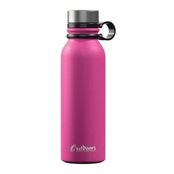 Outdoors Professional Stainless Steel Double-Walled Vacuum-Insulated Travel Bottle, 20 oz., Pink (OUTD9270)