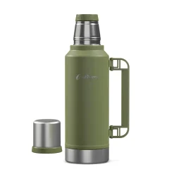 Outdoors Professional Stainless Steel Vacuum Insulated Termo Classic Water Bottle, 33 oz., Green (OUTD9362)