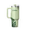 Outdoors Professional Stainless Steel Double-Walled Vacuum Insulated Tumbler with Straw, 40 oz., Tropical Green (OUTD9232)