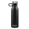 Outdoors Professional Stainless Steel Double-Walled Vacuum-Insulated Travel Bottle, 20 oz., Black (OUTD3675)