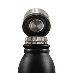 Outdoors Professional Stainless Steel Double-Walled Vacuum-Insulated Travel Bottle, 20 oz., Black (OUTD3675)