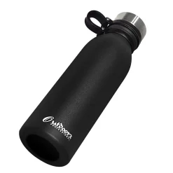 Outdoors Professional Stainless Steel Double-Walled Vacuum-Insulated Travel Bottle, 20 oz., Black (OUTD3675)