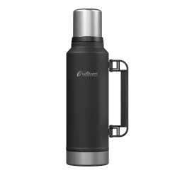 Outdoors Professional Stainless-Steel Vacuum Insulated Termo Classic Bottle with Carry Handle, 47 oz., Black (OUTD9393)