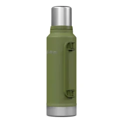 Outdoors Professional Stainless Steel Vacuum Insulated Termo Classic Bottle with Carry Handle, 47 oz., Green (OUTD9409)